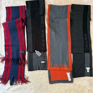 Calvin Klein Men's Scarves - Red , Black, Gray, Orange.